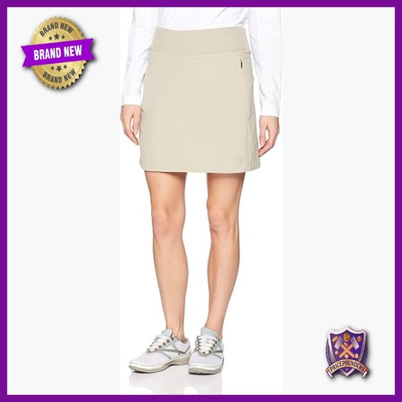 Moisture Wicking 50+ UPF Pull-On Skort with Pockets for Active Wear